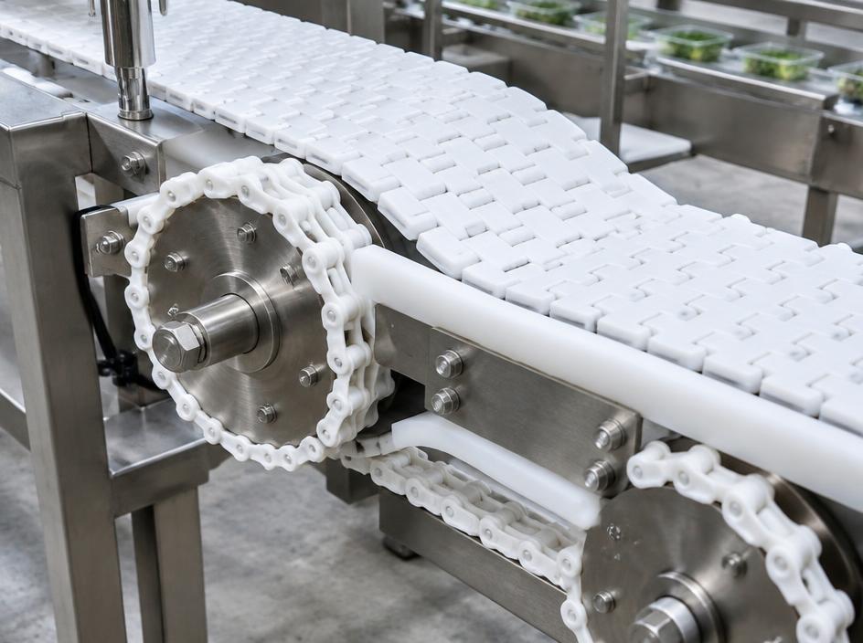 Articulated Feet — Conveyor structure & support