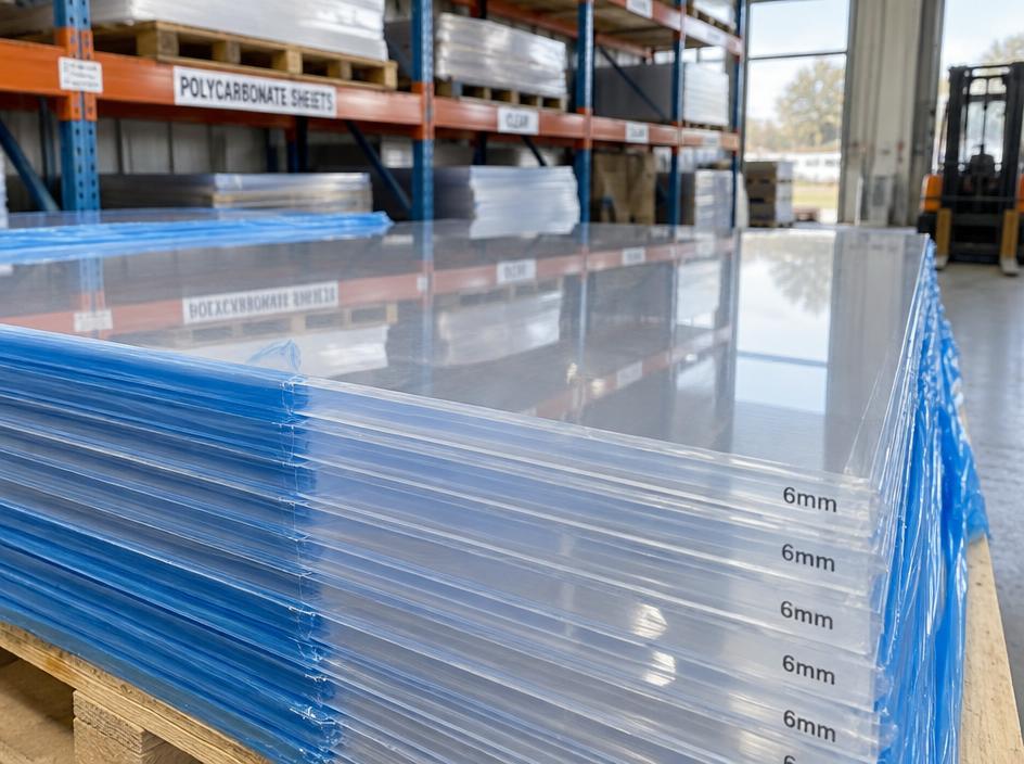 Polycarbonate Sheet — Clear 6mm — Polycarbonate (PC)